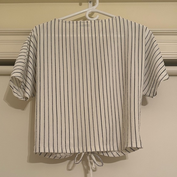Zara Stripped Summer Shirt Size Small - Picture 3 of 3
